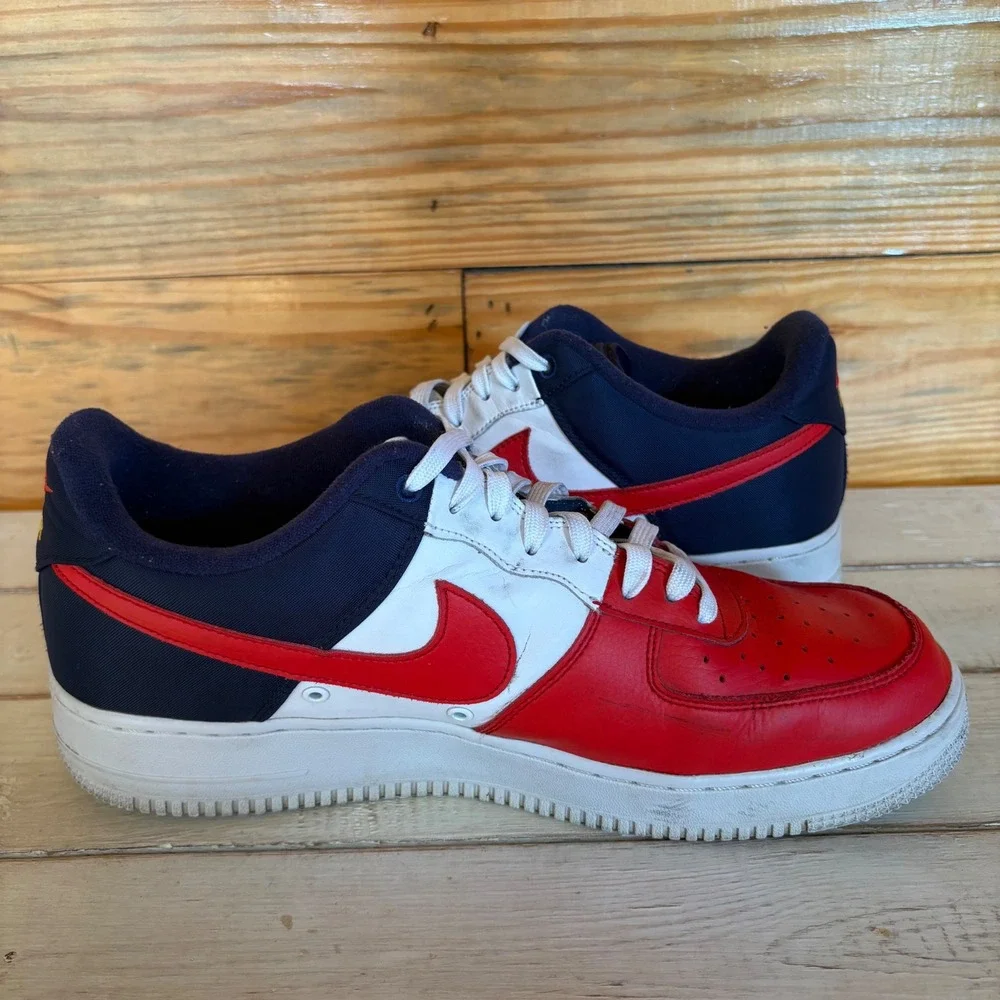 Nike Air Force 1 AF1 4th of July Red White & Blue Men's Sz 13 RARE‎ HTF Colorway